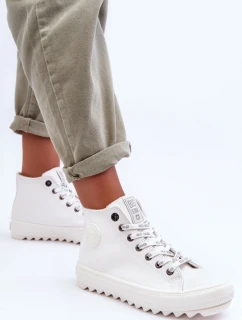 Dámské Tenisky Big Star Vysoké Zateplené Bílé GG274108