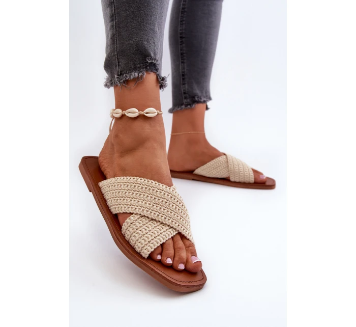 Dámské ploché žabky Big Star model 21653849 béžové - Big Star Shoes