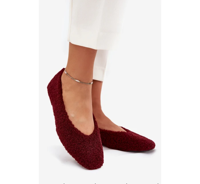 Dámské Baletky S Kožíškem Bordové model 21704606 - Boto Dámské Baletky S Kožíškem Bordové model 21704606 - Boto