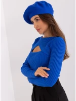 Czapka AT CZ model 18917691 kobaltowy - FPrice Czapka AT CZ model 18917691 kobaltowy - FPrice