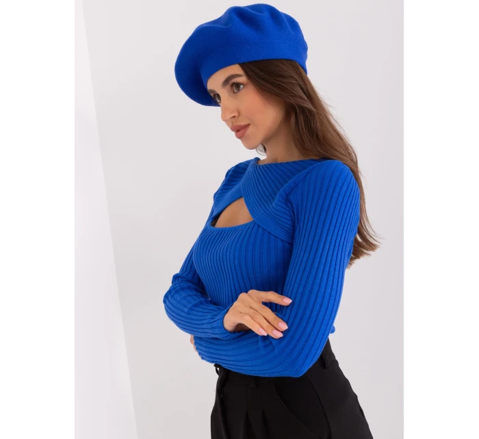 Czapka AT CZ model 18917691 kobaltowy - FPrice Czapka AT CZ model 18917691 kobaltowy - FPrice