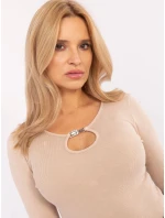 Bluzka CLM BZ model 20752445 beżowy - FPrice Bluzka CLM BZ model 20752445 beżowy - FPrice