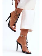 Vysoké Sandály Špice D&A Černé Vysoké Sandály Špice D&A Černé