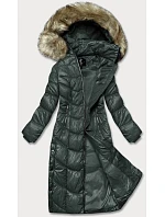 DŁUGA KURTKA DAMSKA ZIELONA model 21245566 - Glakate
