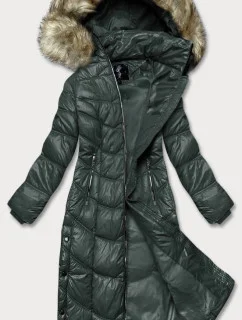 DŁUGA KURTKA DAMSKA ZIELONA model 21245566 - Glakate
