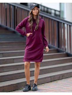 Sukienka casual z kapturem model 21781266 - Moon