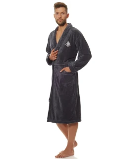 Pánský župan 2114 Marine graphite - L&L