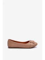 Baleríny S Páskem A Ozdobou Eko Kůže Tmavě Béžové model 21657023 - Boto