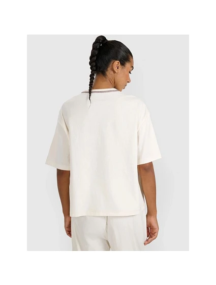 Dámské tričko oversize s potiskem model 22384612 - 4F