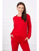 Červená tepláková souprava