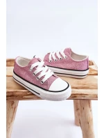 Dětské tenisky vázané Špinavě růžová Wella Dětské tenisky vázané Špinavě růžová Wella
