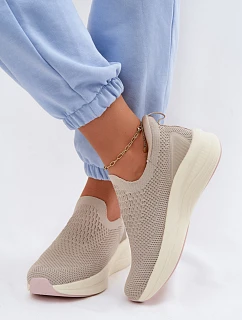 Dámské nazouvací tenisky  Béžové model 22133438 - Kobbo