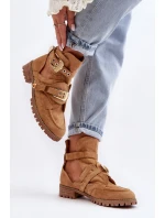 Dámské Kotníkové Boty Lu Boo Semišové s model 21516970 Camel Rock Girl - Boto Dámské Kotníkové Boty Lu Boo Semišové s model 21516970 Camel Rock Girl - Boto