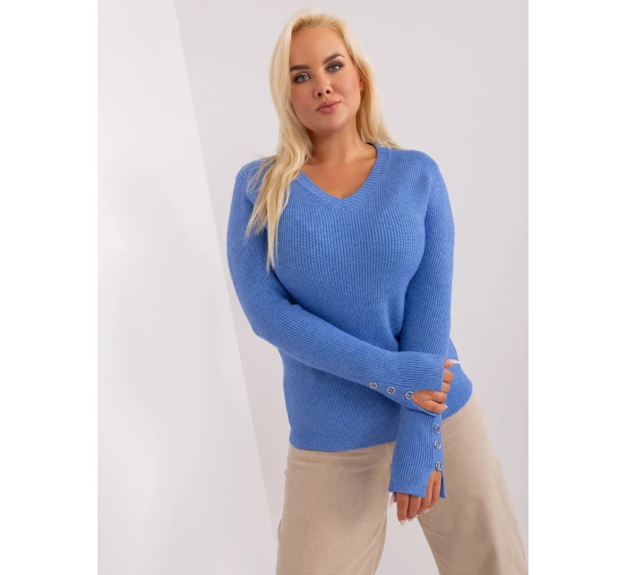 Sweter PM SW PM model 18909328 niebieski - FPrice Sweter PM SW PM model 18909328 niebieski - FPrice