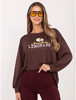 Bluza RV BL model 22074607 ciemny brązowy - FPrice Bluza RV BL model 22074607 ciemny brązowy - FPrice