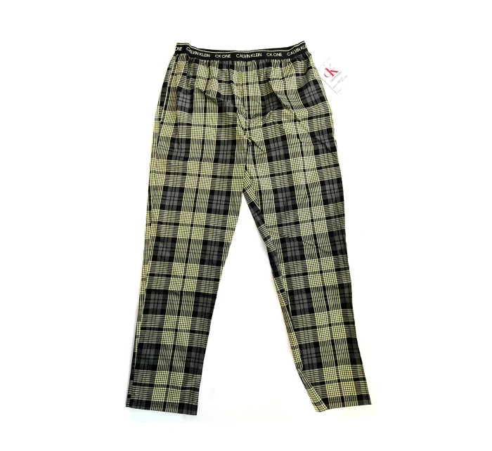 Pánské kalhoty na spaní NM1869E 1YS zeleno-černé - Calvin Klein Pánské kalhoty na spaní NM1869E 1YS zeleno-černé - Calvin Klein