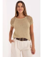 Svetr s krátkým rukávem  model 215793 Italy Moda