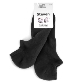Pánské ponožky 157 Supima black - Steven Pánské ponožky 157 Supima black - Steven
