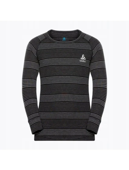 Odlo dětská souprava spodního prádla dlouhá ACTIVE WARM ECO SET velikost 152cm černá a šedá