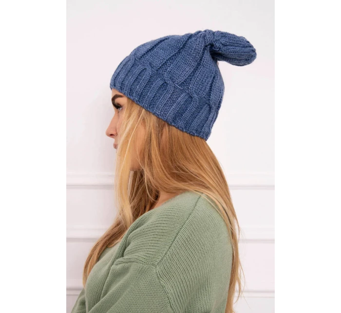 Fleecová čepice denim model 18750125 - K-Fashion Fleecová čepice denim model 18750125 - K-Fashion