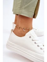 Nízké šněrovací tenisky Big Star LL274968 Bílé Nízké šněrovací tenisky Big Star LL274968 Bílé