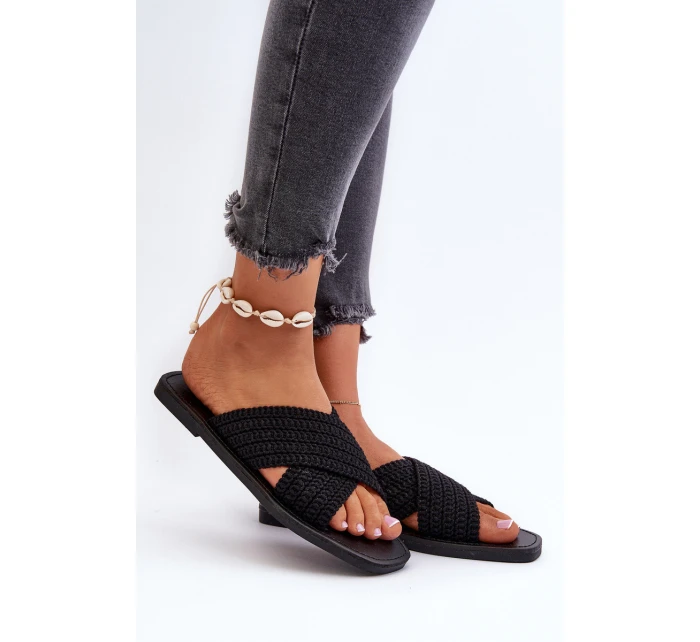 Dámské žabky Big Star model 21653856 černé - Big Star Shoes Dámské žabky Big Star model 21653856 černé - Big Star Shoes