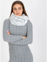 Tunelová šála AT KM model 21370637 bílá a černá - FPrice Tunelová šála AT KM model 21370637 bílá a černá - FPrice