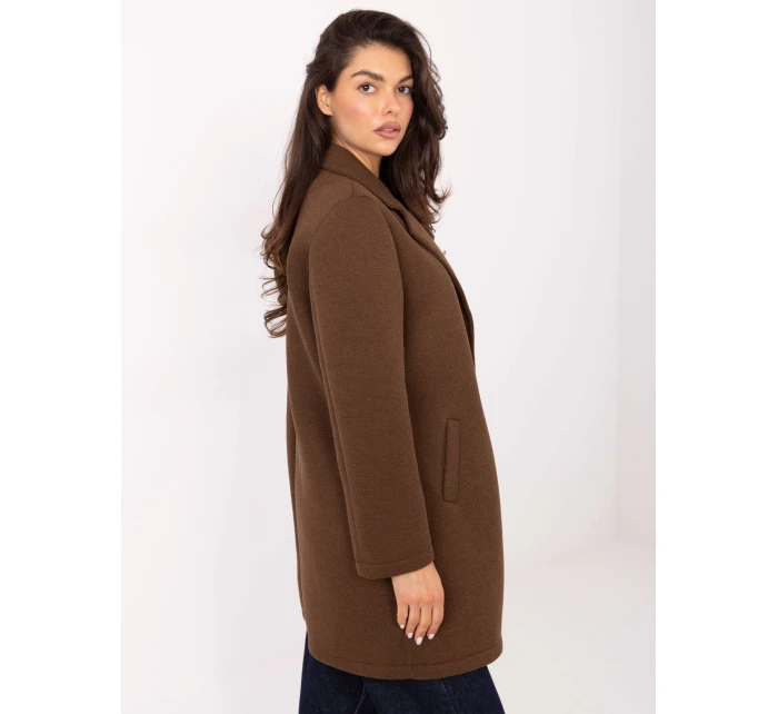 Płaszcz IT PL model 21393079 brązowy - FPrice Płaszcz IT PL model 21393079 brązowy - FPrice