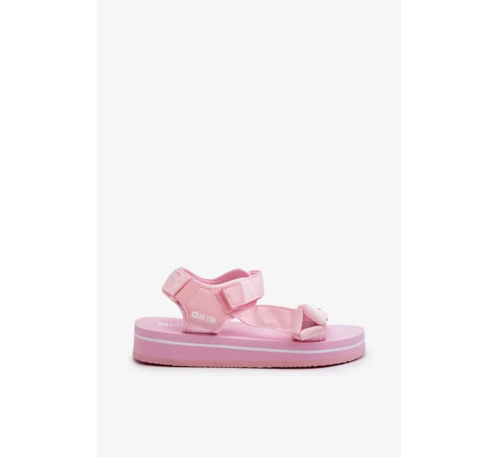 Dámské sandály na platformě Big Star Růžové Dámské sandály na platformě Big Star Růžové