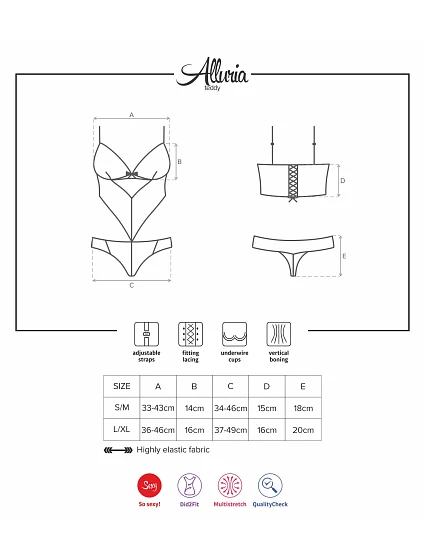 body teddy pink  model 8991460 - Obsessive