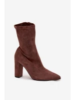 Boty na podpatku model 217737 Step in style Boty na podpatku model 217737 Step in style