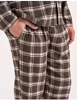 Pyžamo Moraj PDM5700-003 dlouhé rukávy, velikosti M–4XL, rozepínací