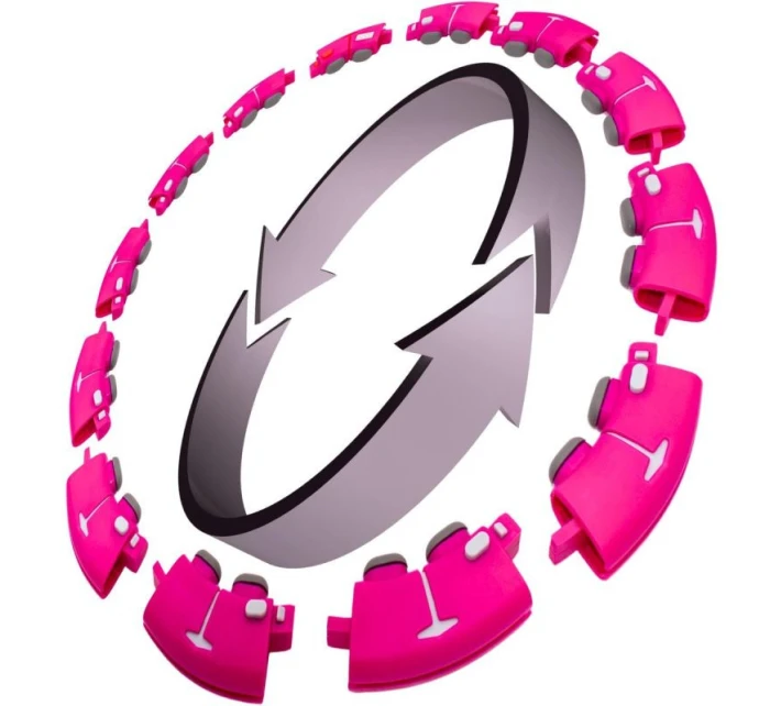 HULA HOP S MASÉREM, ZÁVAŽÍM A PULTEM FUCHSIOVÁ ENERO FIT