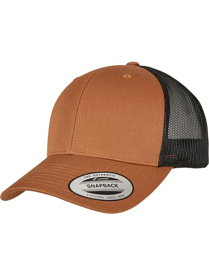 Flexfit 6606/6606T 6 panelová vintage kšiltovka "Trucker" 55.6606 caramel/black Flexfit 6606/6606T 6 panelová vintage kšiltovka "Trucker" 55.6606 caramel/black