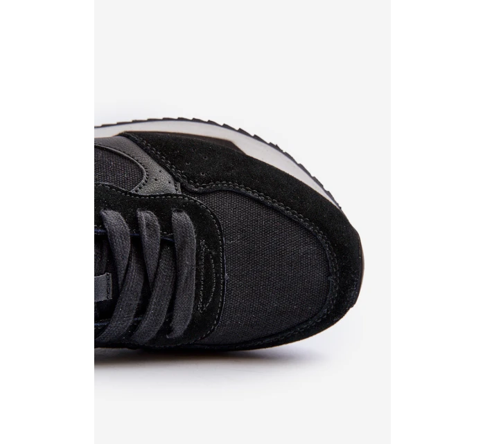 Pánské tenisky s paměťovou pěnou Memory Foam System Big Star NN174350 Černé Pánské tenisky s paměťovou pěnou Memory Foam System Big Star NN174350 Černé