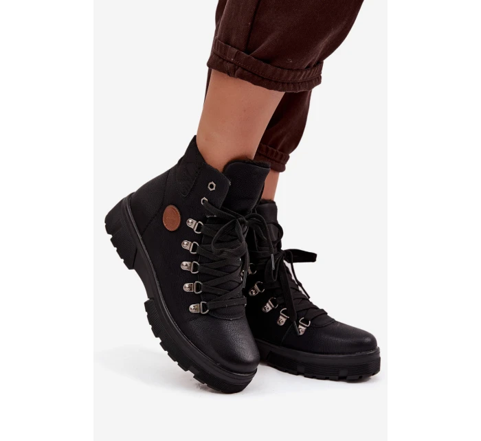 Zateplené dámské na platformě černé model 21714441 - Boto Zateplené dámské na platformě černé model 21714441 - Boto