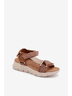 Dámské sportovní sandály model 22149811 hnědé - Artiker