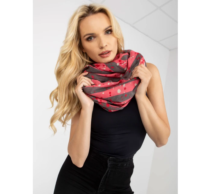 Tunelová šála AT KM model 21314336 růžová - FPrice