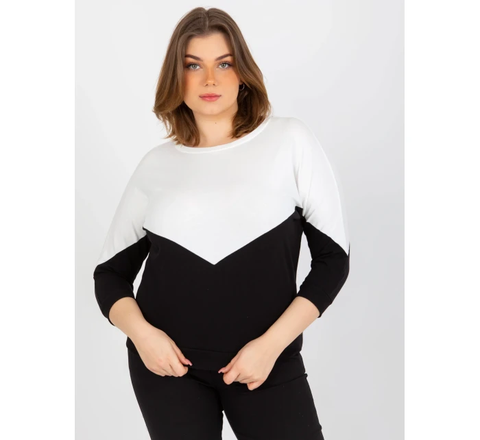 Dámská halenka RV BZ 8462.40P bílá a černá - FPrice