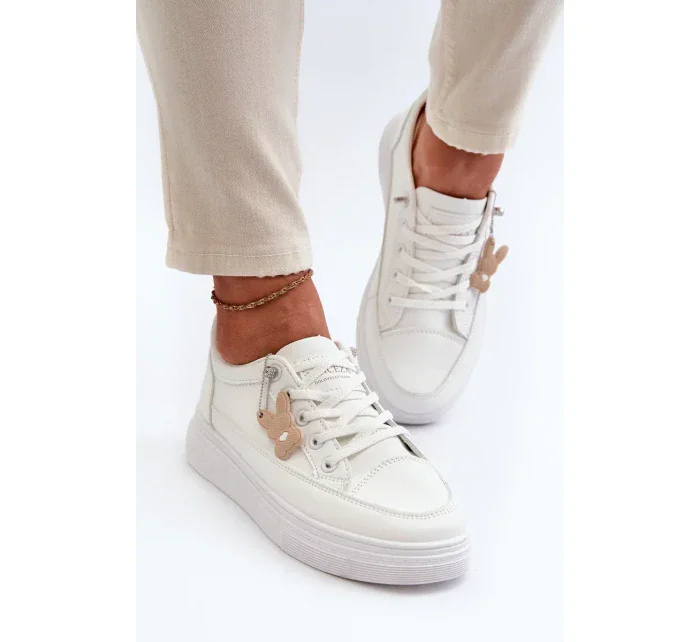 Dámské tenisky Sportovní obuv na platformě s ozdobou, bílá Vinceza Dámské tenisky Sportovní obuv na platformě s ozdobou, bílá Vinceza