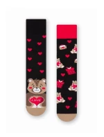 Asymetrické pánské ponožky More 079 Srdce 39-46