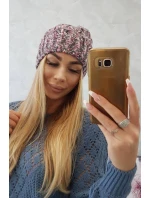 Fleecová čepice Roksana K209 purple+graphite Fleecová čepice Roksana K209 purple+graphite