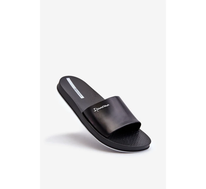 Pánské gumové žabky model 21662788 Slide Unisex Černé - Ipanema Pánské gumové žabky model 21662788 Slide Unisex Černé - Ipanema