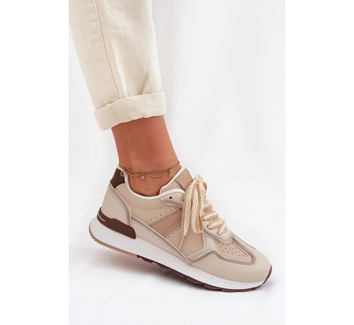 Dámské tenisky z eko kůže béžové Kelira