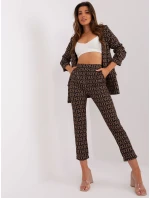 DHJ kalhoty SP 13926 5.62P černá a béžová DHJ kalhoty SP 13926 5.62P černá a béžová