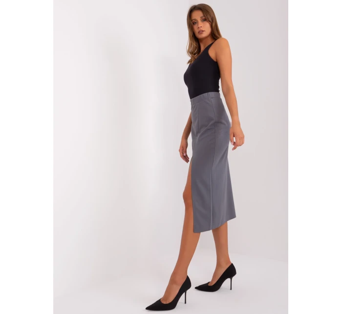 Sukně LK SD 509445.72P tmavě šedá