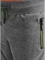 Pánské tmavě šedé teplákové šortky Dstreet model 21968983 - FashionStreet