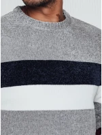 Pánský pruhovaný šedý svetr Dstreet model 21982440 - FashionStreet