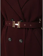 damski z paskiem bordowy model 22371801 - FashionStreet