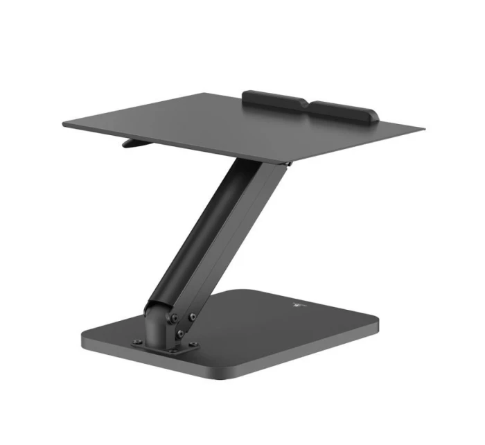 STOLNÍ STOJAN MACLEAN PRO MONITOR NEBO NOTEBOOK, PLYNOVÁ PRUŽINA, PRO STÁNÍ I SEZENÍ, ČERNÝ MC-493